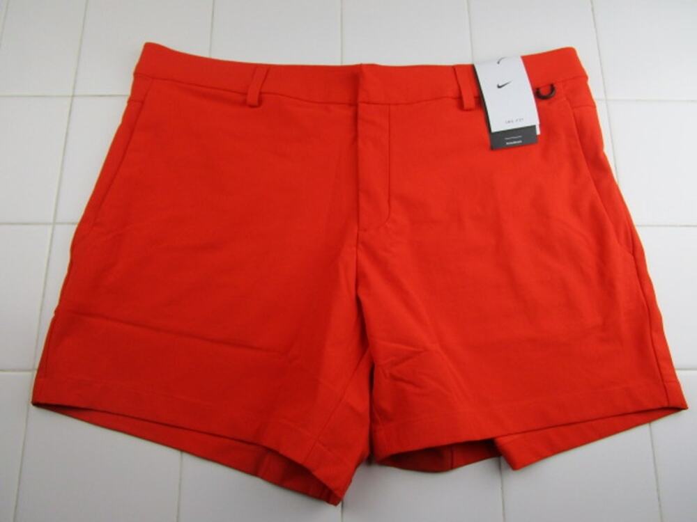 Nike 24.7 Perfect Stretch 6" Golf Shorts Orange Men's Size 38 HQ6933-633
